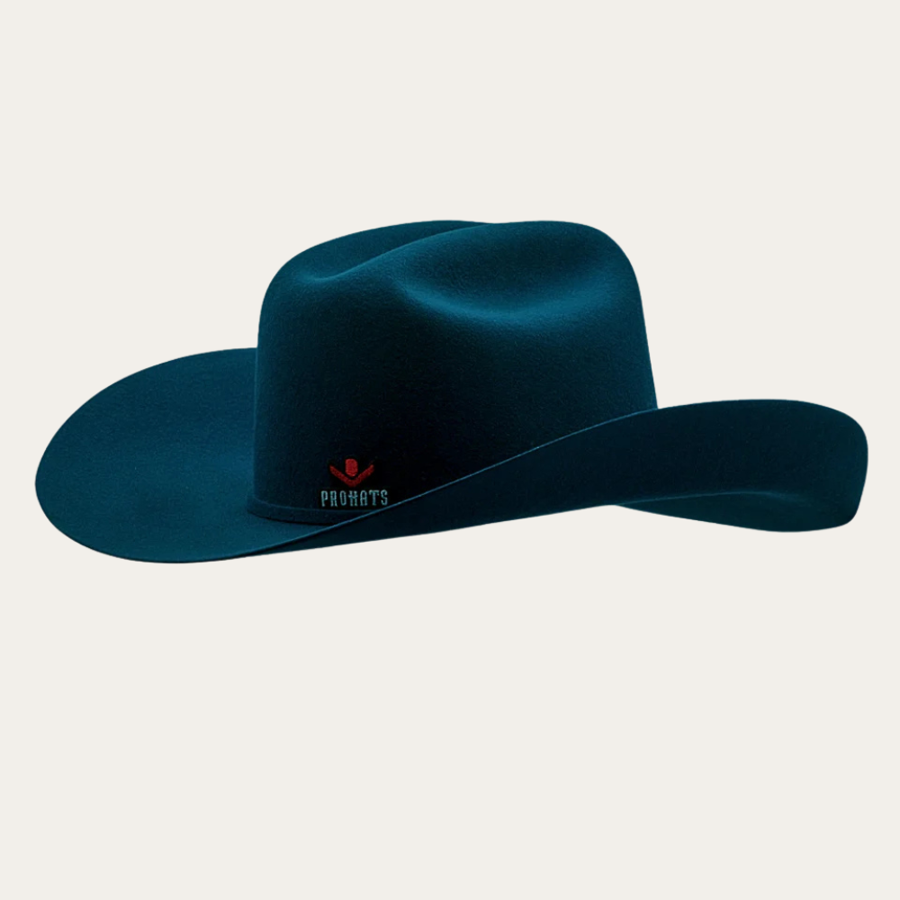 Stock Show turquoise pro hat rodeo night