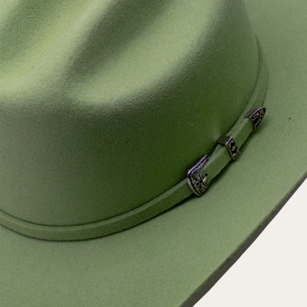 Green Riding Hat Felt Cowboy Hat Green Round Up Style for Men – Dutton Legends